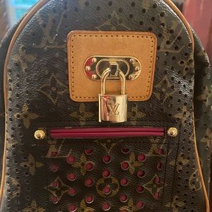 LOUIS VUITTON SPEEDY 30 MONOGRAM PERFO M95180 Burgundy